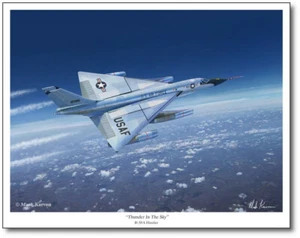 B-58 Hustler - "THUNDER IN THE SKY" by Mark Karvon - Aviation Art - Picture 1 of 2