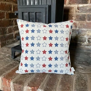 11. STARS Natural LINEN Cotton Cushion Cover.Various sizes - Picture 1 of 1