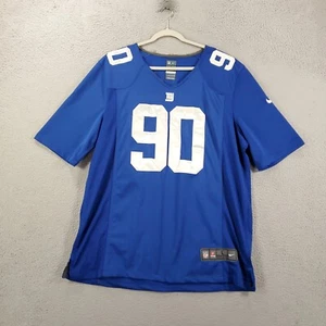 New York Giants #90 Jason Pierre-Paul Nike NFL On Field Mens Large Jersey Blue - Picture 1 of 11
