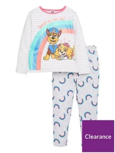 Paw Patrol Girls Rainbow Long Sleeve PJs - Multi 2 - 3 Years - Picture 1 of 12