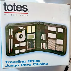 Totes on the Move Traveling Office Supplies Set Zippered Case - Picture 1 of 2