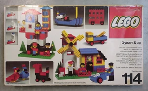 Juego de construcción universal LEGO 114 1977 vintage 99% completo con caja - Imagen 1 de 19