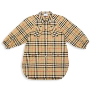 Abito Camicia Nuovo Burberry London Ragazze Teigan Archivio Check Nova Plaid - Foto 1 di 16