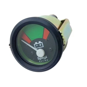 BATTERY METER BLACK 52mm DIAL  12 VOLT  GAUGE METER - Picture 1 of 2