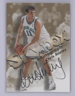 1998-99 Skybox Premium Autographics Chris Anstey Auto - Image 1 of 2