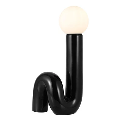 JONATHAN Y JYL5500B Katya 18" Scandinavian Minimalist Ceramic Spiral Tube LED... - Image 1 of 4