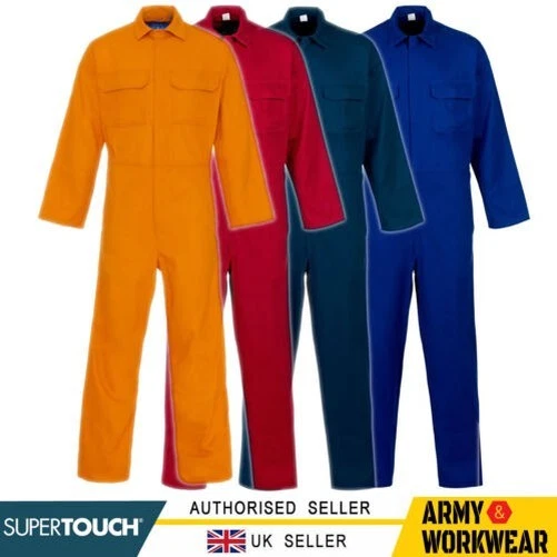Weld-Tex FR Basic Coverall Proban by Solvay Flame Retardant Cotton Welding Mens - Image 1 of 1
