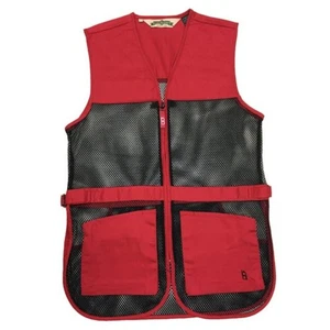 Bob Allen Full Mesh Dual Pad Shooting Vest, Red, M, 21488 Sporting Clays Vest - Picture 1 of 1