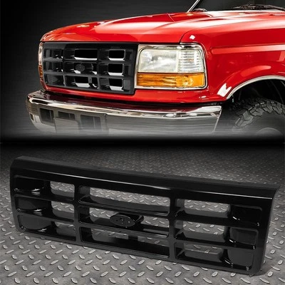 PARA FORD F SUPER DUTY BRONCO F150-F350 F53 F59 92-97 REJILLA PARACHOQUES DELANTERO NEGRO Foto 1 de 4