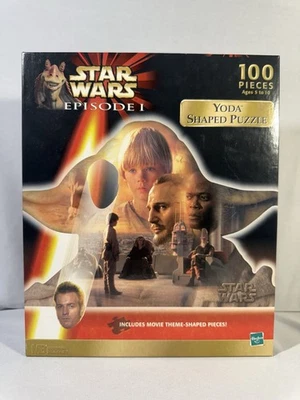 Star Wars Episode 1 Yoda Shaped Puzzle 100 pcs. Ages 5-10 Hasbro 1999 NEW SEALED - Image 1 of 2
