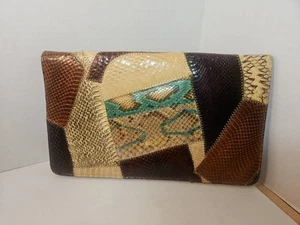 Vintage Bag Snakeskin Clutch - Picture 1 of 19