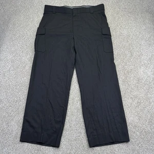 NEW Blauer Cargo Pants Mens Size 42 (Actual 41x31) Black Comfort Waist - Picture 1 of 14