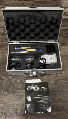 Cortapelos profesionales CONAIR Pro Canine FX para perros accesorios de estuche de transporte plateado Foto 1 de 3