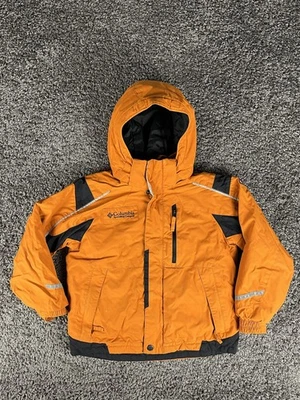 Columbia Chaqueta de Invierno Abrigo de Esquí Juvenil 6/7 Naranja Negro - Usado Foto 1 de 4