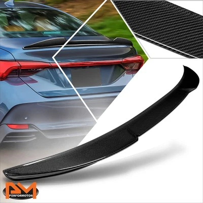 Alerón trasero de fibra de carbono real estilo V Duck Bill para Toyota Avalon 19-22 Foto 1 de 4