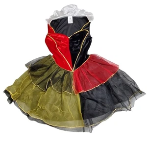 Disney Alice im Wunderland Herzkönigin Kostüm XXS Tutu Samt Halloween - Bild 1 von 12