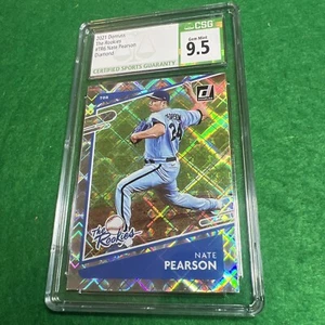 Nate Pearson 2021 Donruss The Rookies Diamond Holo paralelo SP #TR6 CGS 9,5 - Imagen 1 de 3