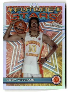 2023 Topps Chrome McDonald's All American #FS-6 Cody Williams Future Stars - Imagen 1 de 2