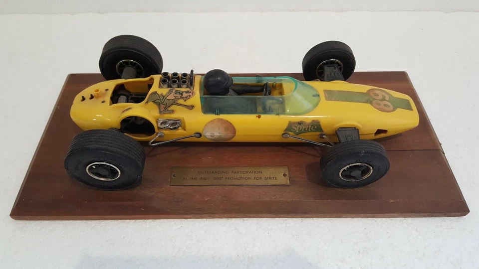 Promotional Sprite Award Indy 500  Special Vintage WenMac Tether Race Car - Image 1 of 4