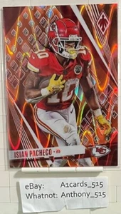 Isiah Pacheco - 2023 Phoenix #56 - Orange Seismic 53/99 - Kansas City Chiefs - Picture 1 of 3