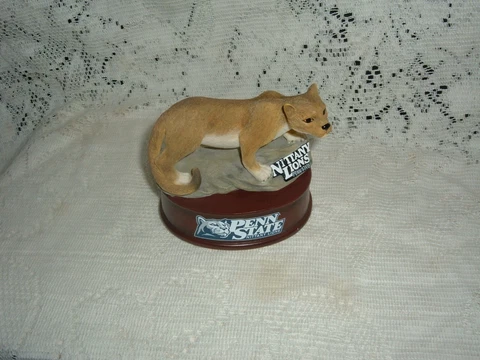 PENN STATE UNIVERSITY NITTANY LION MASCOT MUSICAL RESIN DESKTOP FIGURINE 6" Cover