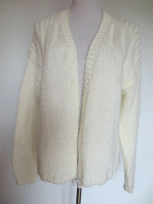 Bolero Strickjacke YESSICA C&A wie handgestrickt ca M (Et. XS ) wollweiß weiß /H - Bild 1 von 4