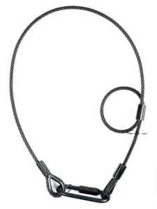 Accu-Cable SC6B 31.5" Inch Black Safety Cable Up to 155 lbs. - Picture 1 of 4