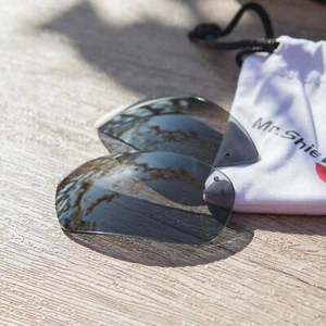 Walleva Black Mr.Shield Polarized Replacement Lenses For Ray-Ban RB3183 63mm - Picture 1 of 8
