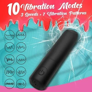 Multi-speed Vibrator Bullet Dildo Anal G-Spot Massager Stick Sex Toys for Women - Picture 1 of 6