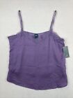 Wild Fable Purple Camisole Cropped Lace Cami Top Women Size M New Nwt