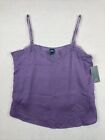 Wild Fable Purple Camisole Cropped Lace Cami Top Women Size M NEW NWT