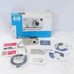 HP PhotoSmart M407 4.1 MP digital camera Silver PARTS ONLY Does not power up - Picture 1 of 15