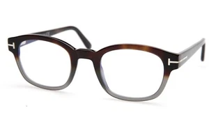 NEW TOM FORD TF5808-B 055 Brown Grey Eyeglasses Frame 49-23-145mm B40mm Italy - Picture 1 of 10