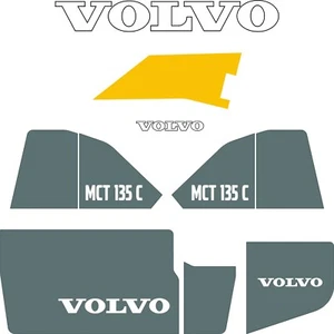 Volvo MCT135C Decals Stickers Repro Decal Kit for Compact Track Skid Loader  - Bild 1 von 1