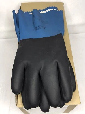 Guante MAPA StanZoil 12" tejido forrado neopreno recubierto resistente a productos químicos 1 par XL Foto 1 de 4