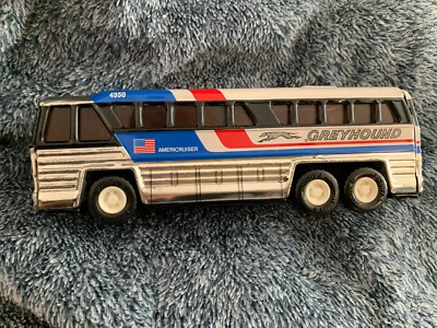 Greyhound Bus 1979 Americruiser Metal Toy  L Corp. Japan Vintage Buddy - Image 1 of 3
