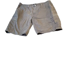 Calvin Klein Mens Lifestyle Flat Front Cargo Shorts Grey Sz 40 Cotton - Picture 1 of 7