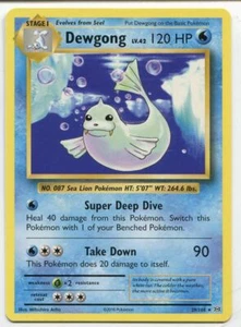 Pokemon TCG Evolutions XY Rare Card #29 Dewgong - Picture 1 of 1