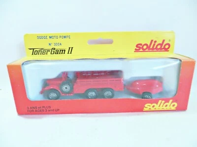 Camión y remolque para bomberos Solido 3004 ""Dodge moto bomba motor de bomberos"" sin usar y en caja Foto 1 de 4