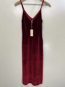 Y2K Whimsigoth Goth Vampire Slip Velvet Dress 2XS Glam Coquette Party Romance - Picture 1 of 16