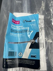Válvula antisifón Sharkbite 1/2"" PTC X 3/4"" Mht x 12"" latón libre de escarcha - Imagen 1 de 4