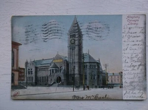  Biblioteca Allegheny Carnegie publicada Bellevue PA 1908 - Imagen 1 de 2