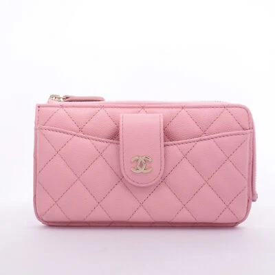 【Chanel】 Smartphone Clásico atemporal Coco Mark Cuero Matelassé 【Funda para teléfono】 Foto 1 de 4