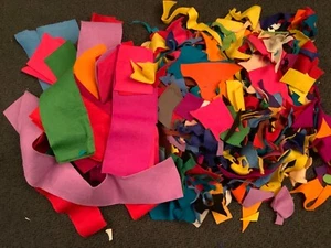 Felt Strips & Scraps for Crafting etc. Left Over from an Art Project. ποΈ - Picture 1 of 3