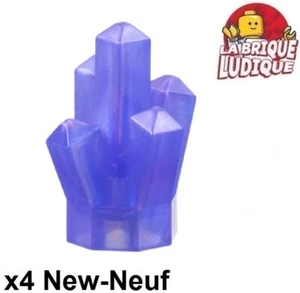 LEGO 4x Rock Roca Pierre Cristal Diamante Cristal Violeta Satén Trans Purple 52 - Bild 1 von 1