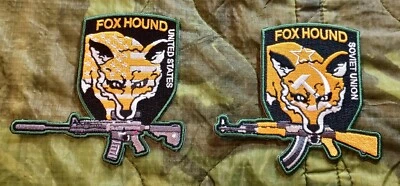Foxhound Patch Metal Gear Solid USA Soviet Union Variants Lot RARE Hideo Kojima - Image 1 of 4