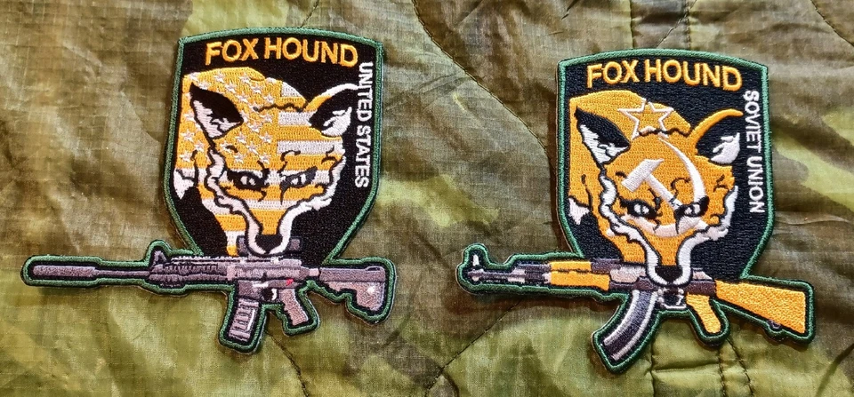 Foxhound Patch Metal Gear Solid USA Soviet Union Variants Lot RARE Hideo Kojima - Image 1 of 4