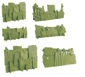 EC3D Beyond Badland MAKESHIFT FENCES X6 28mm Project Z Fallout Last Days - Picture 1 of 13