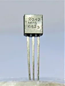 MPS6523 NSC SMALL BIPOLAR SIGNAL TRANSISTOR 0.5A 25V TO-92 PNP 10-PC LOT - Picture 1 of 2