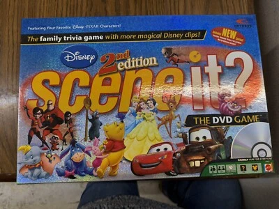Disney Scene It 2da Edición DVD Juego de Mesa Pixar 2007 Juego Familiar Completo Nuevo Foto 1 de 2